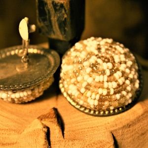 Vintage Earth Tone Clip-on Earrings